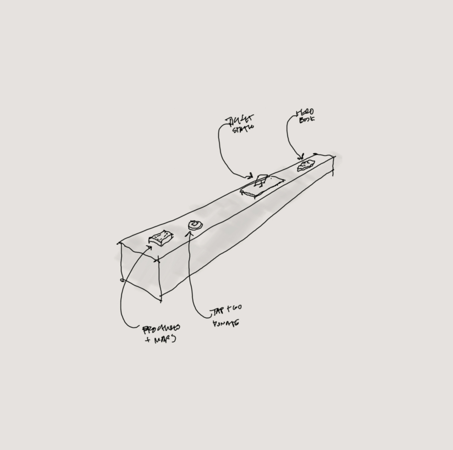 AGWA Entry Desk Process Sketches